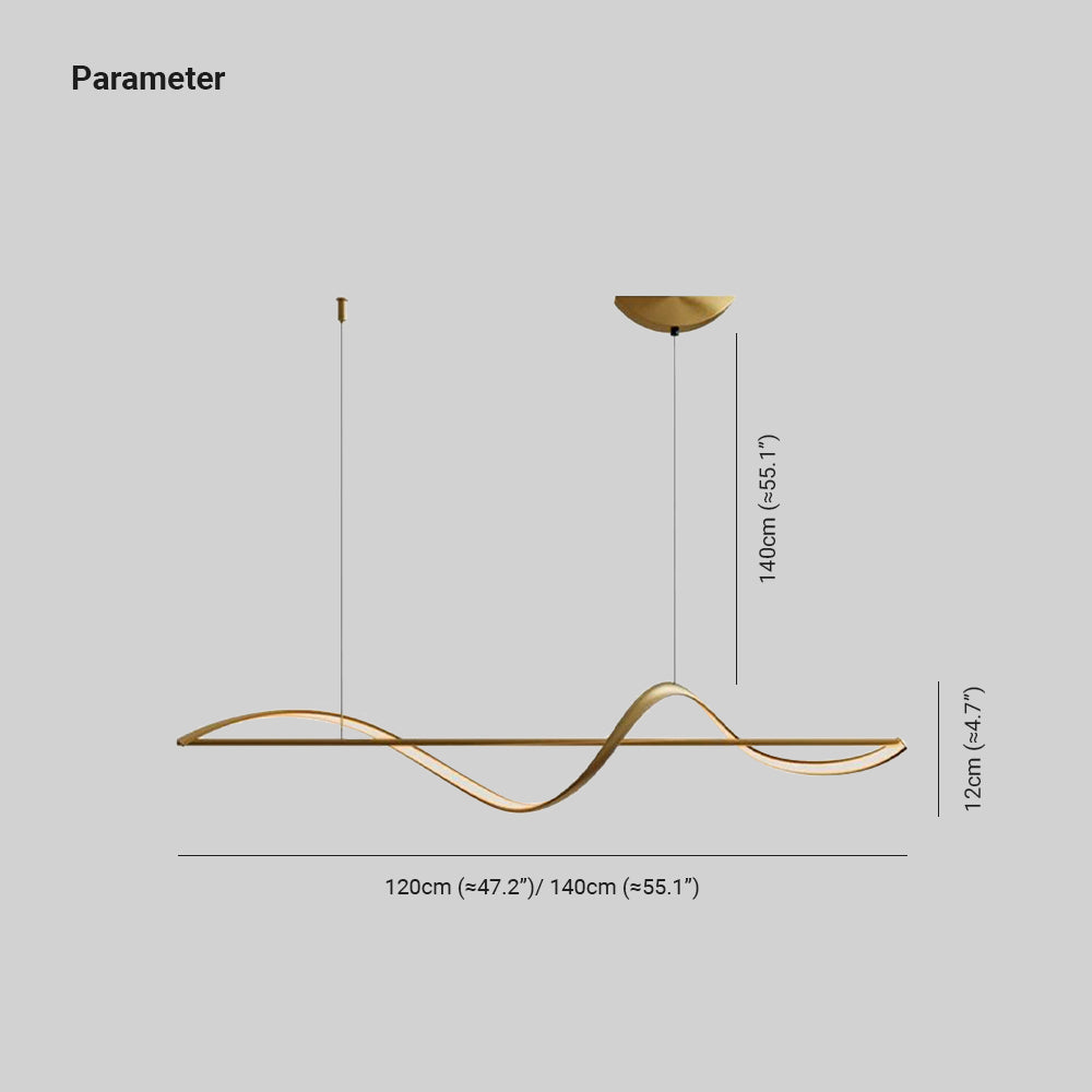 Zelin Hanglamp Golf Minimalistische Ontwerper, Metaal, Messing/Zwart
