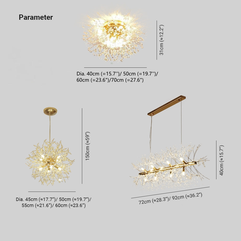 Kalia Vintage Hanglamp Paardenbloem Vuurwerk