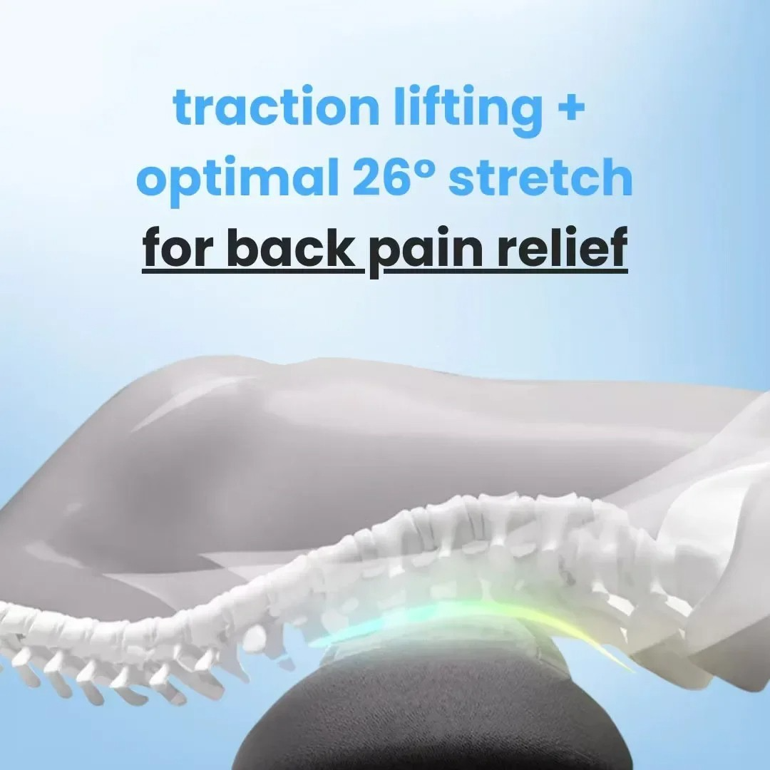 Skanto | Rugpijn Massagestoel met Warmte & Vibratie, Rugsteun voor Ischiasverlichting, Lumbale Pijn & Houdingscorrectie – 3-in-1 Thuistherapie