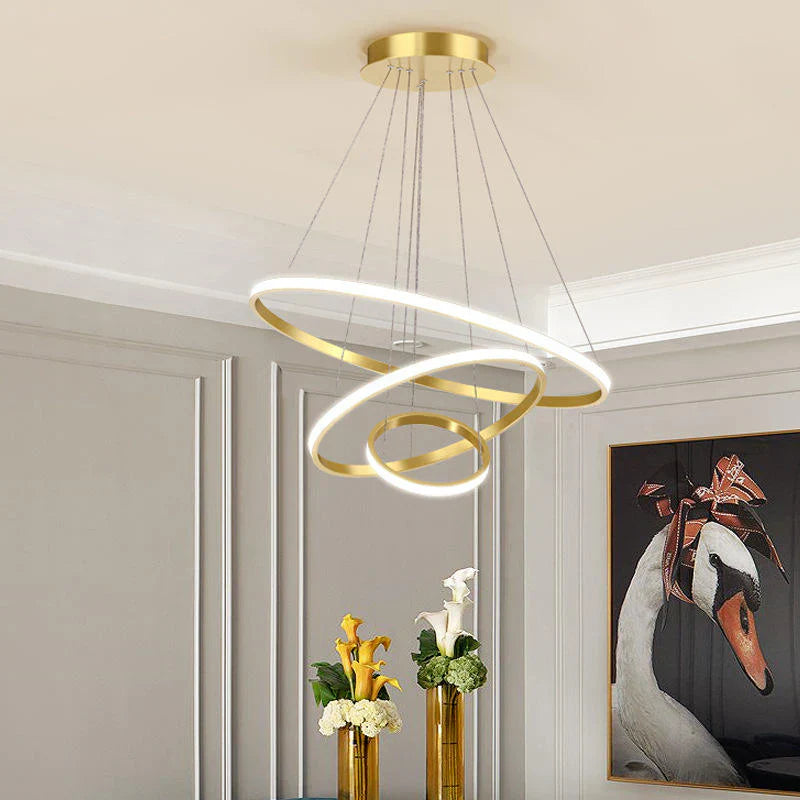 LED hanglamp ontwerp – moderne vorm van 3D-ringen