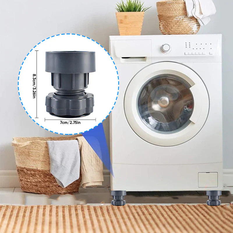 Verstelbare Hoogte Wasmachine Steun - Geluiddempend & Duurzaam