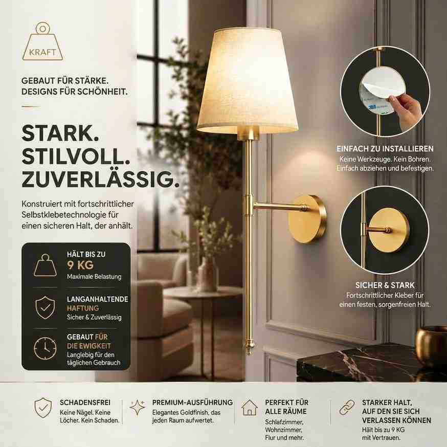 Draadloze Wandlamp 2-delig | Adhesoria
