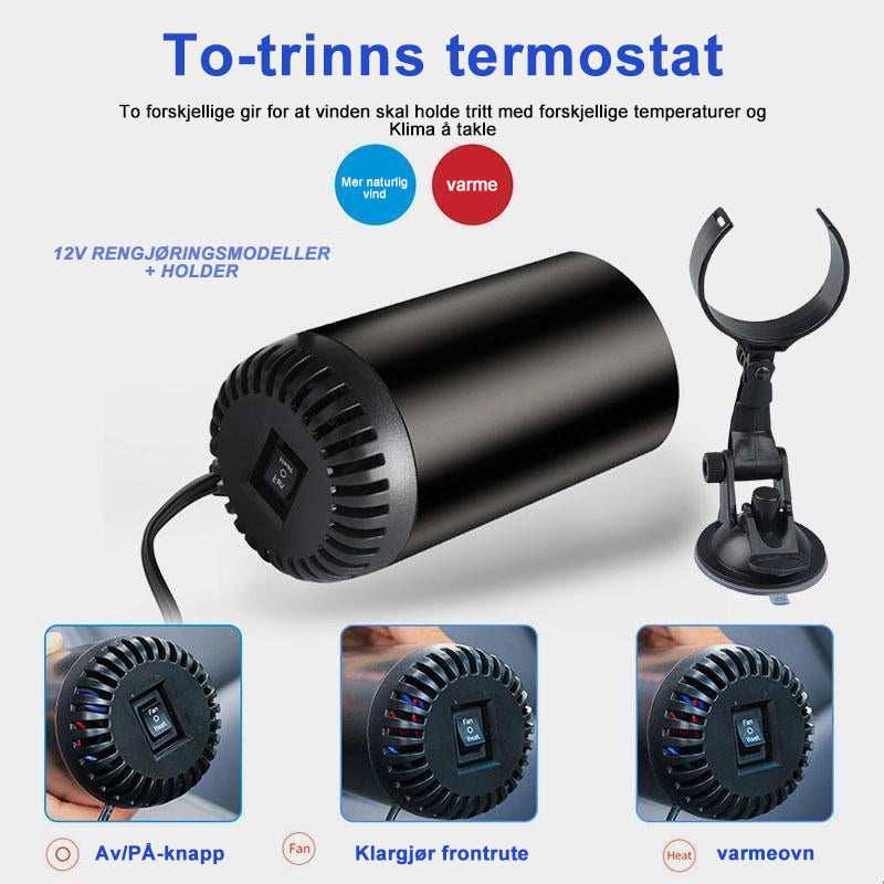 Kopvormige Warmeluchtblazer voor Auto - Snelle Verwarming | Multifunctioneel