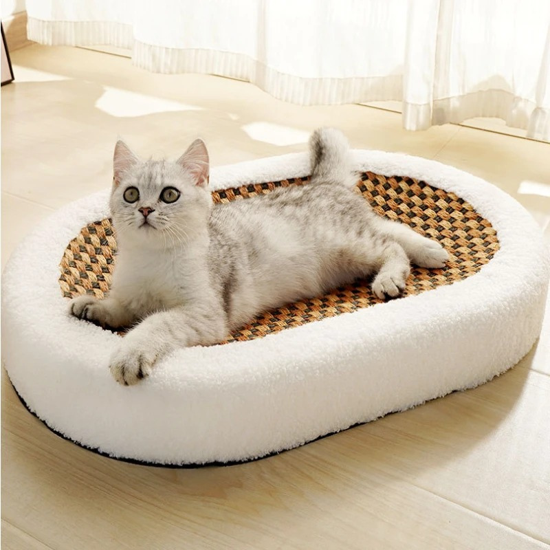 Kattenbed met Krabplank | Stijlvol Krabmeubel | KratziCouch