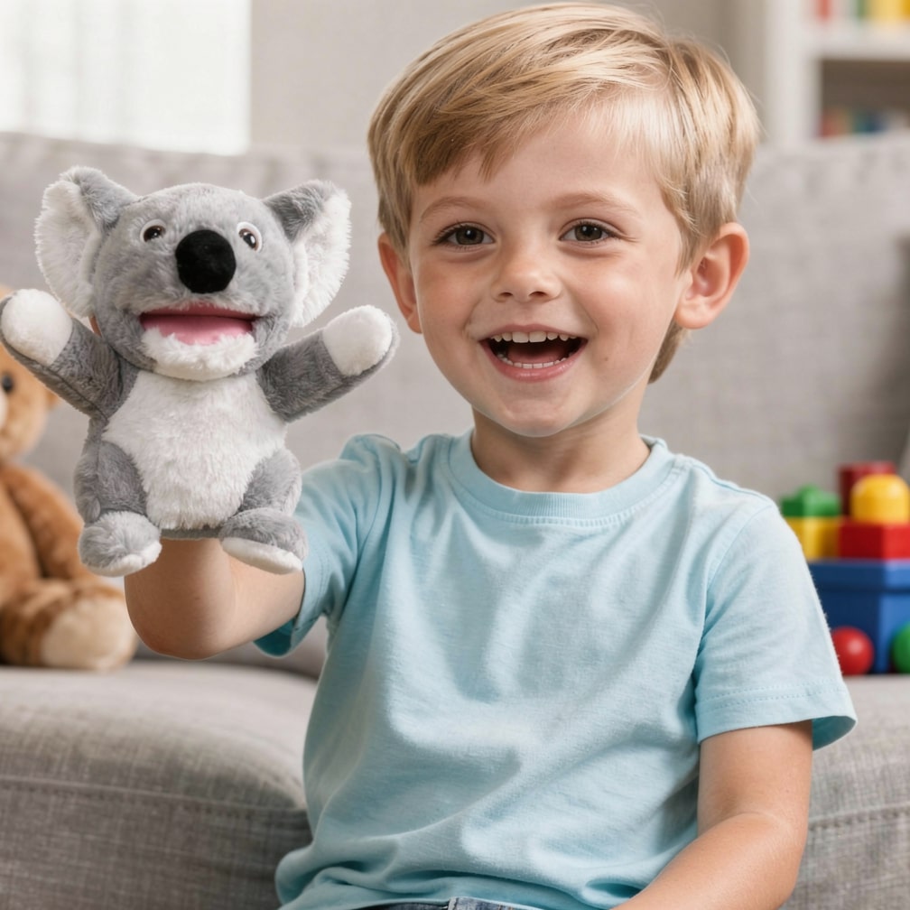 Knuffeldier Handpop | Pluche Dier voor Kinderen | HandVriend