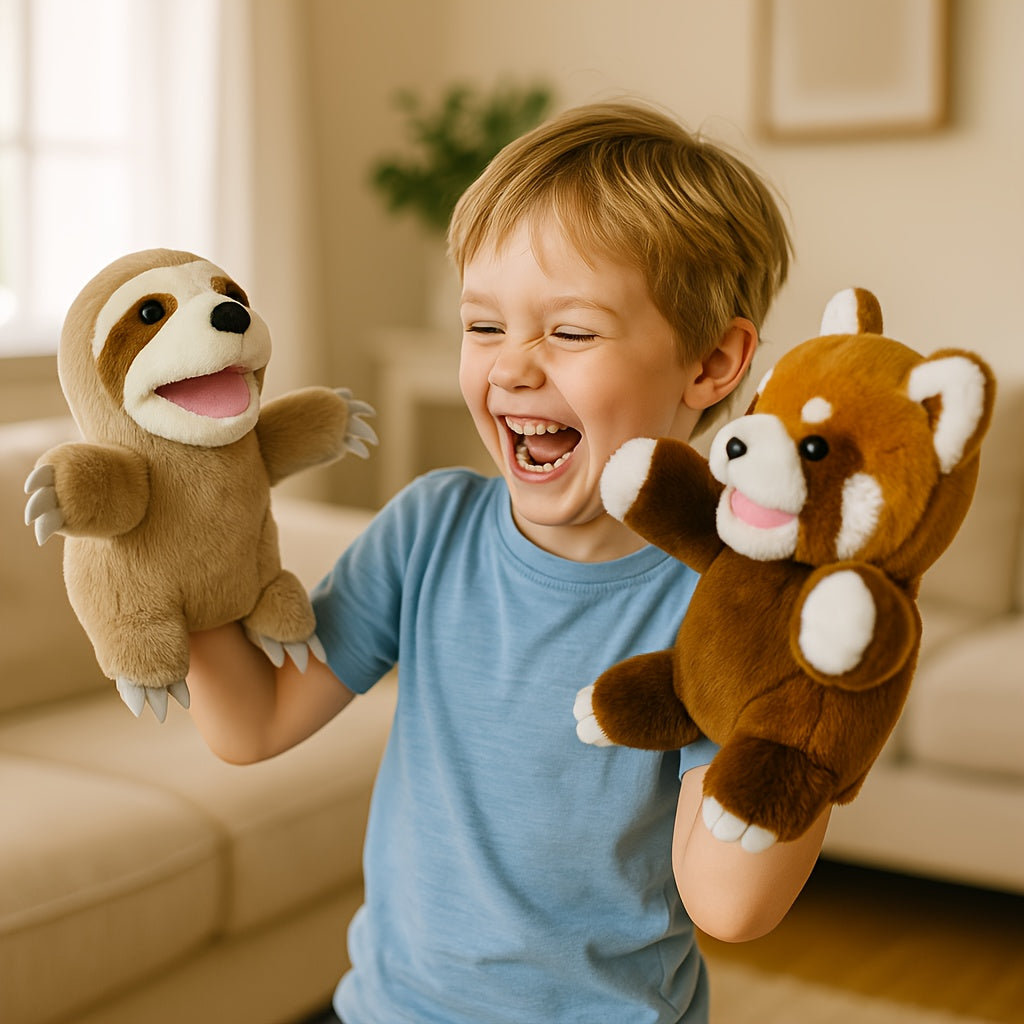 Knuffeldier Handpop | Pluche Dier voor Kinderen | HandVriend