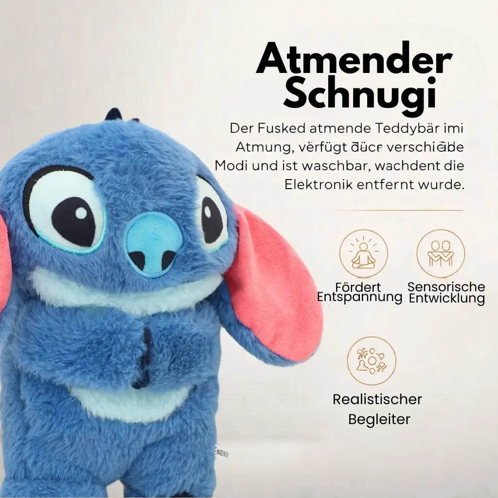 Knuffeldier met ademfunctie voor baby's en kinderen | Rustgevend pluche dier | Schnugi