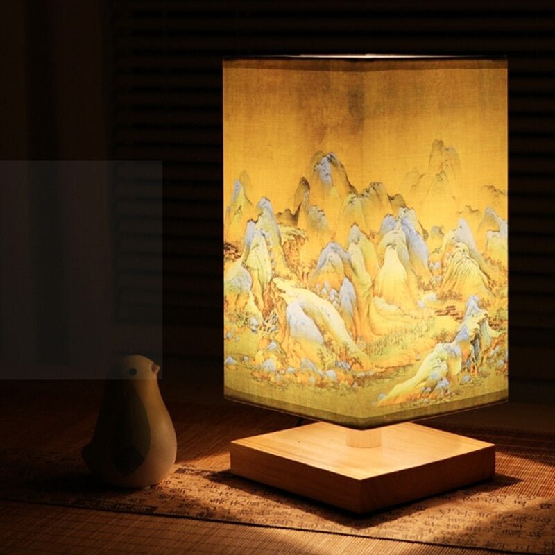 Papieren Tafellamp | Japans Scandinavische Stijl | Warm Licht