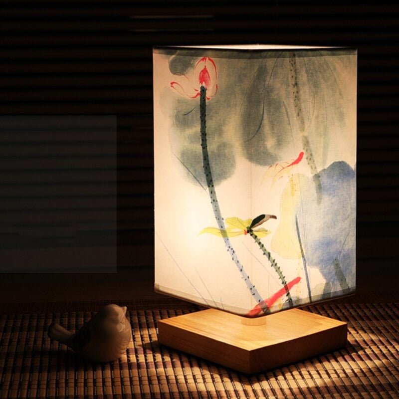 Papieren Tafellamp | Japans Scandinavische Stijl | Warm Licht