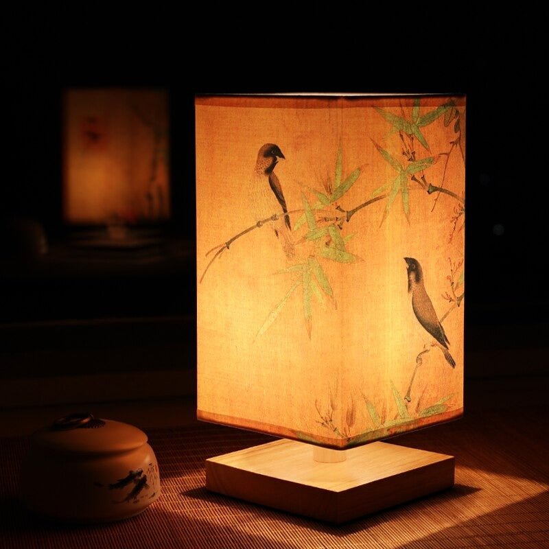 Papieren Tafellamp | Japans Scandinavische Stijl | Warm Licht