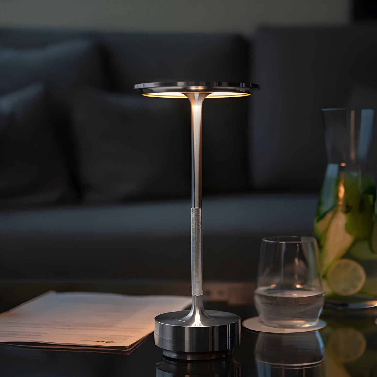 Lamp voor de woonkamer | draadloze tafellamp | tafellamp met accu | LumaViva
