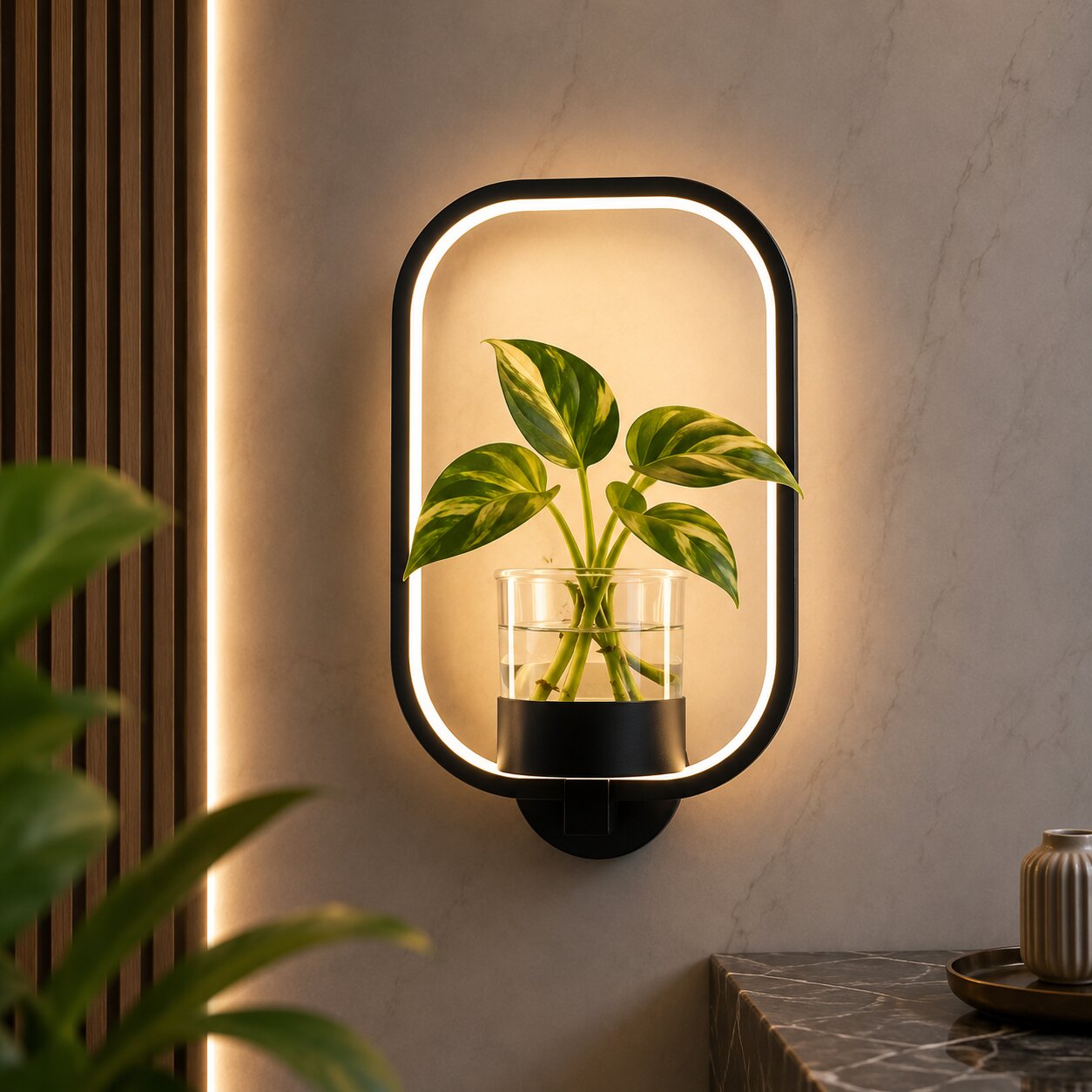 LED Wandvaas met Licht | Vaaslicht