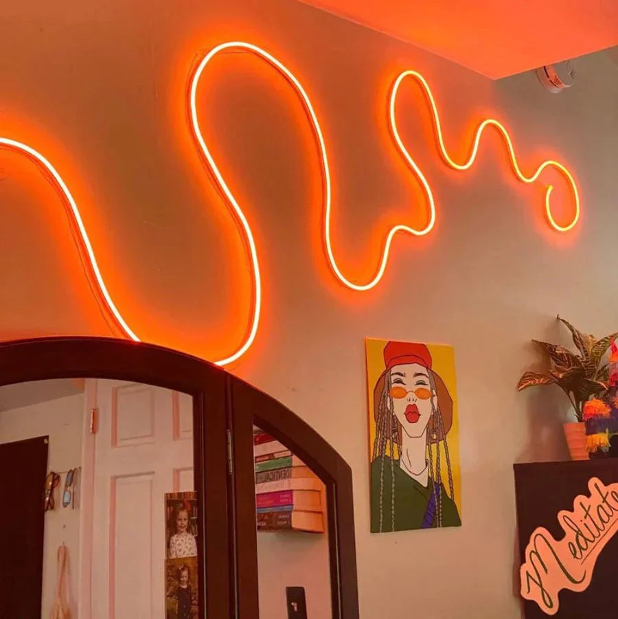 Neon-touw-LED-lampen met app-besturing - aanpasbaar verlichtingsontwerp