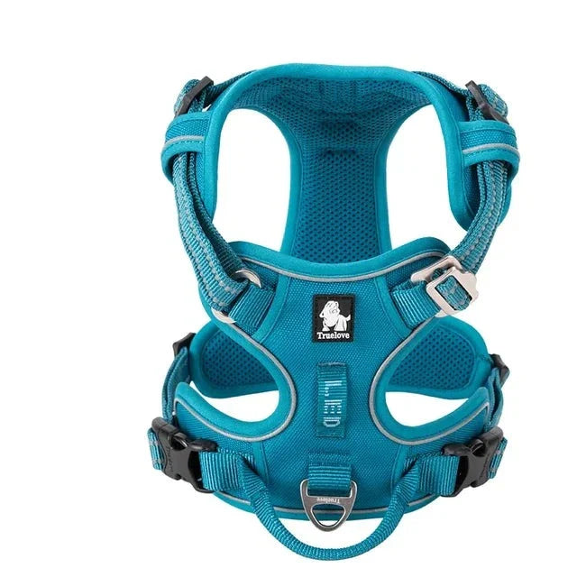 Reflecterende hondenharness | Verstelbare hondenhalsband met reflecterende details voor veiligheid