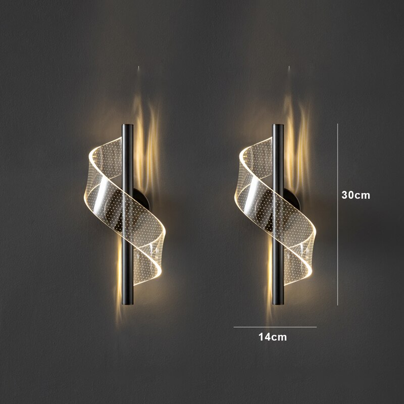 Luxe Wandlamp van Glas - Stijlvolle Glazen Kandelaar LED