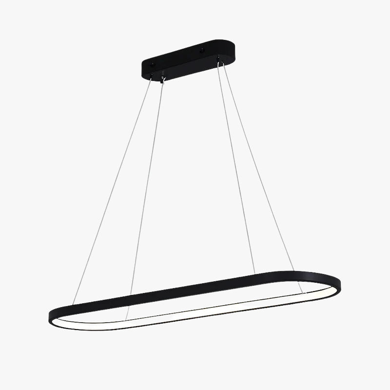 Lustre LED design hanglamp in afgerond aluminium