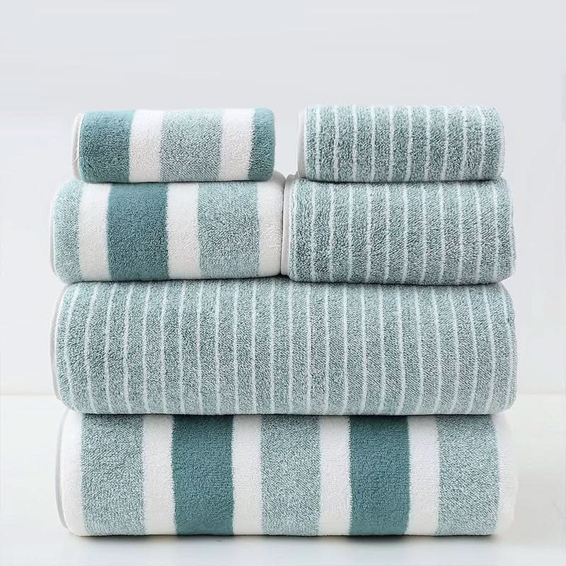 Skanto | 8-delig koralen fleece handdoekset – Ultra-zacht & snel drogend