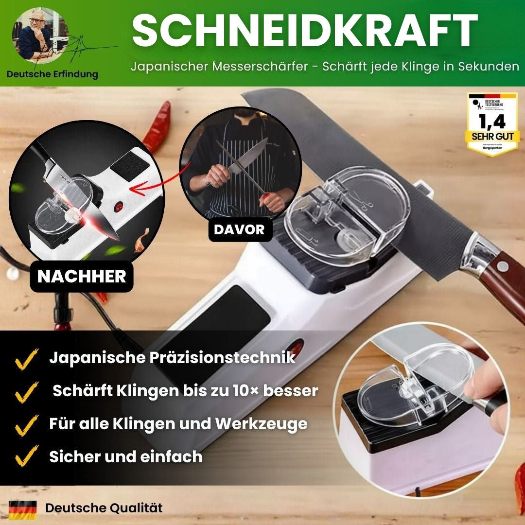 Messenslijper | Eenvoudig messen slijpen | Elektrische messenslijper | Scheidkracht