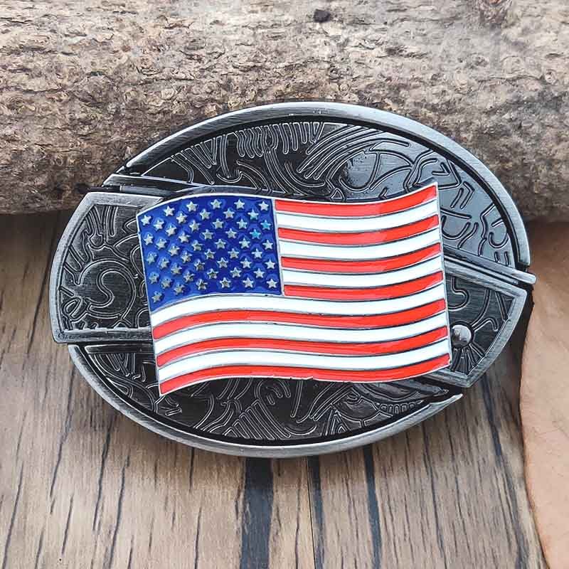 Metalen Ovale Cowboys Gürtelschnalle