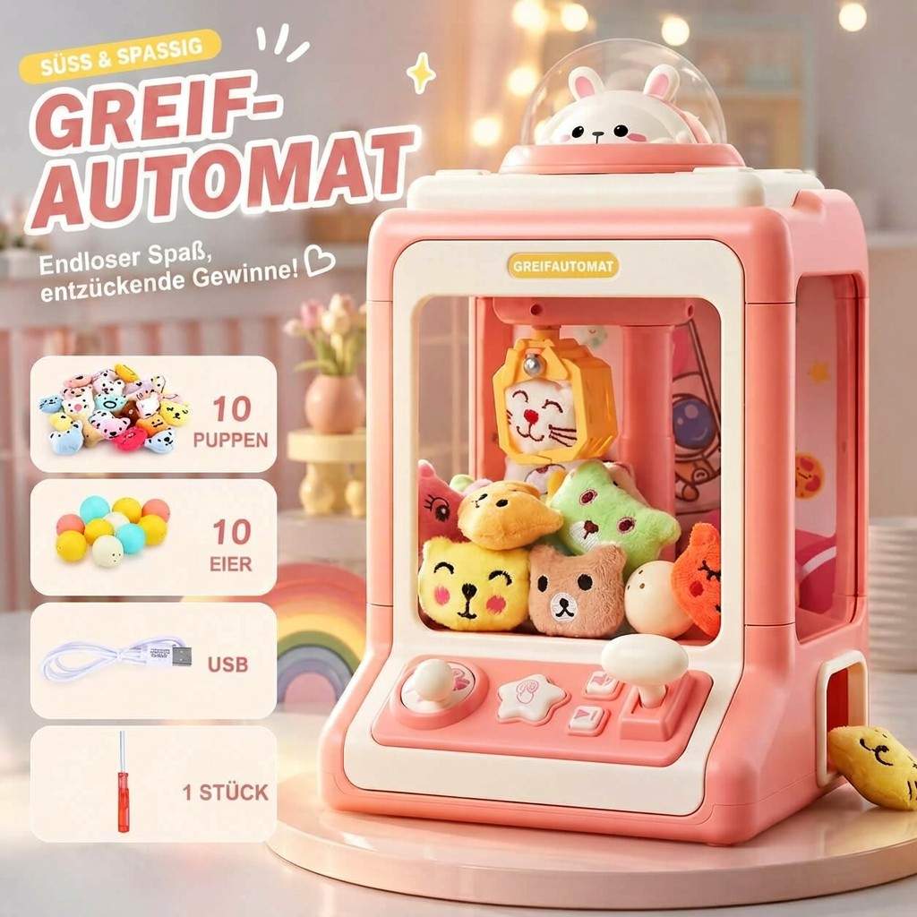 Mini grijpmachine voor kinderen | Speelgoed grijparm automaat | Grijp goud