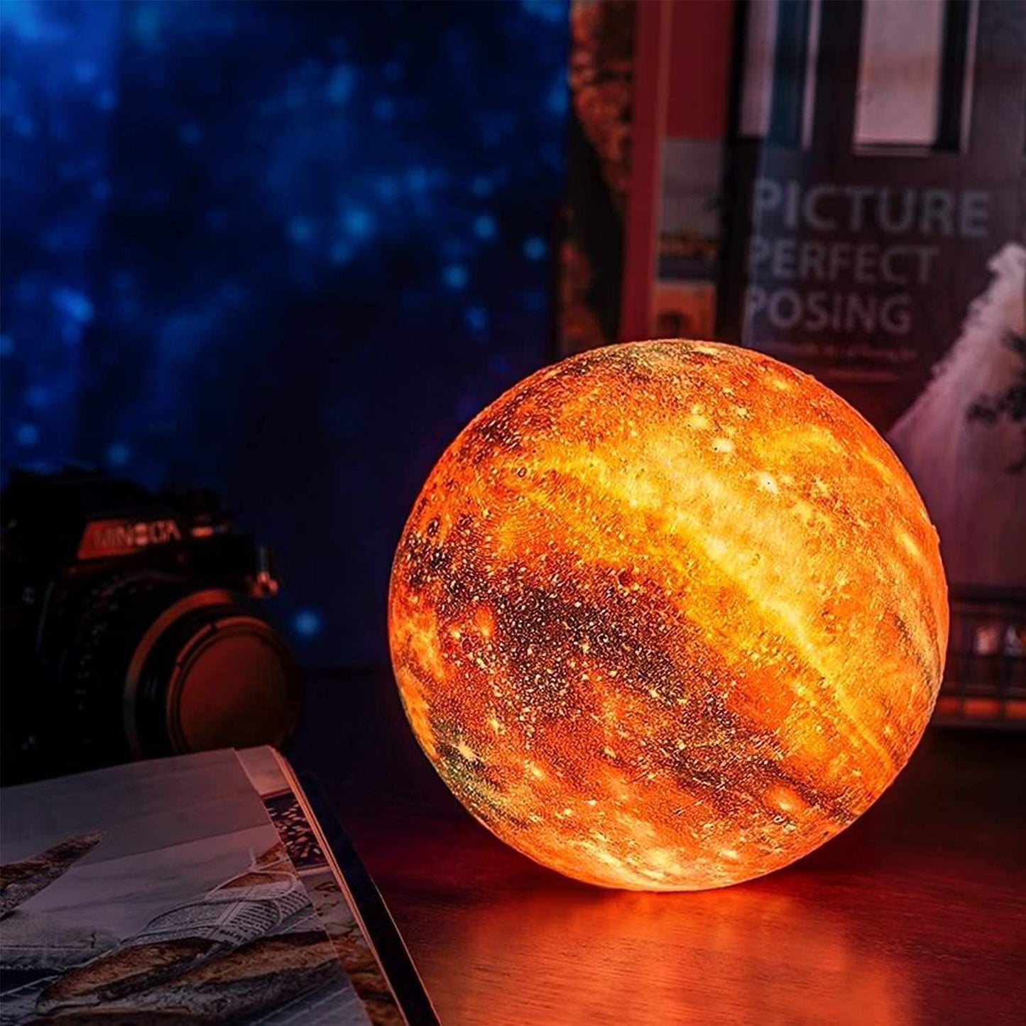 Sterrenpatroon Nachtlamp | Touch-bediening, oplaadbaar