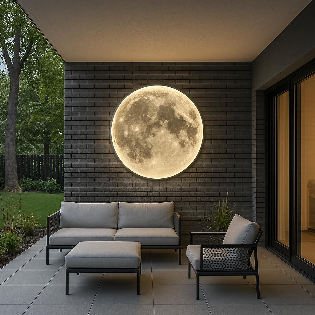 Lunara Maan Wandlamp Toont Realistische Kraterdetails En Zachte LED Glans