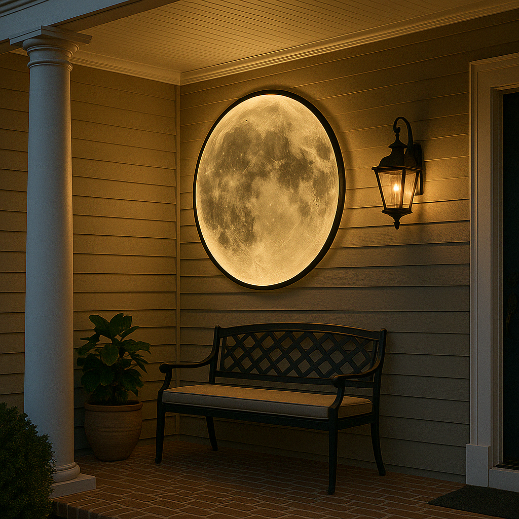Lunara Maan Wandlamp Toont Realistische Kraterdetails En Zachte LED Glans