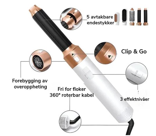 Professionele 5-in-1 Airstyler - Innovatieve Haartool met Coanda-effect