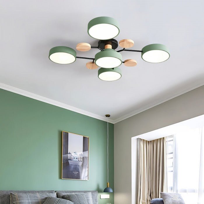 Scandinavische LED Plafondlamp | Vertakt Modern Lichtdesign
