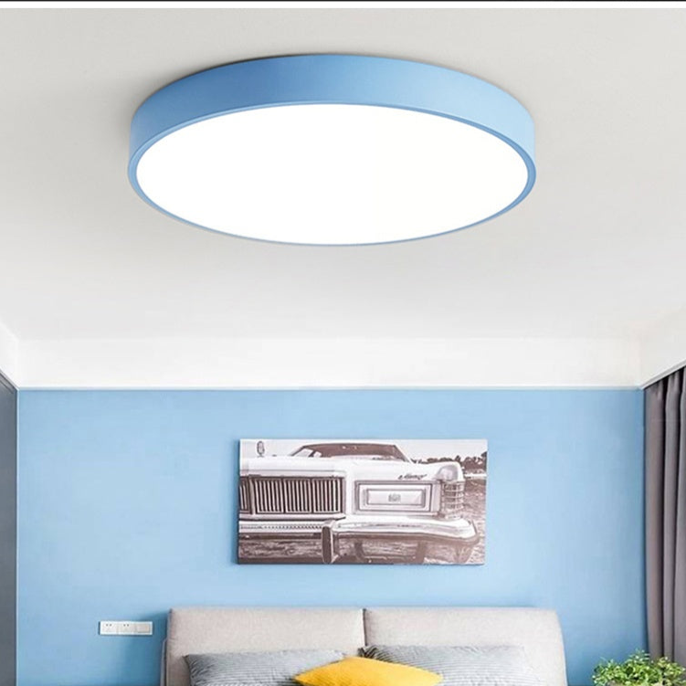 Noordse Houten Macaron Plafondlamp voor Moderne Ruimtes