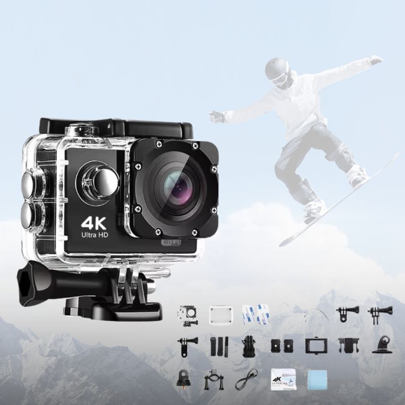 Ultra HD Sport Pro Camera - 4K, WiFi-geactiveerd, Waterdicht