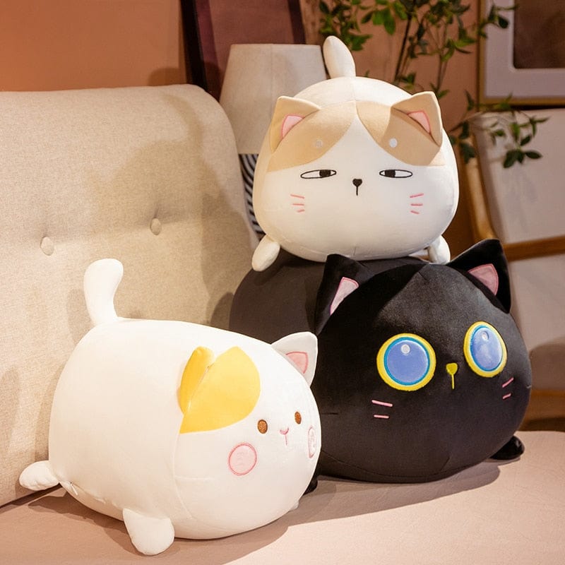 FluffMew Reuzenkat Pluche | Schattige en oversized opgezette kat voor ontspanning en decor