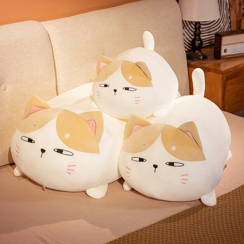 FluffMew Reuzenkat Pluche | Schattige en oversized opgezette kat voor ontspanning en decor
