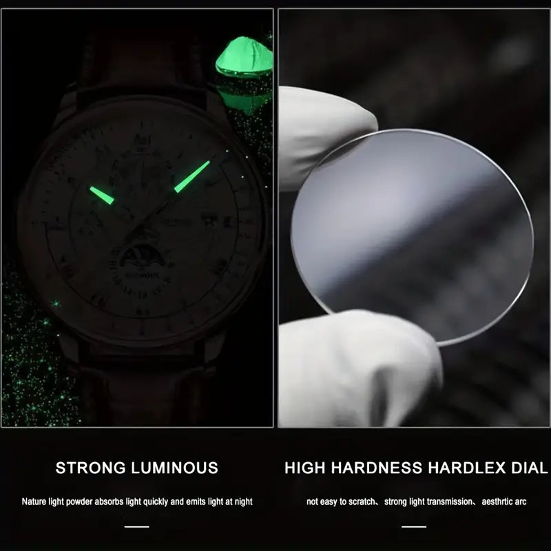 PhaseClock Mechanische Horloge – Automatisch Werk & Saffierglas