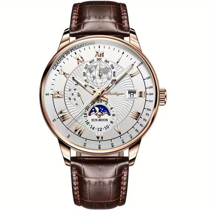 PhaseClock Mechanische Horloge – Automatisch Werk & Saffierglas
