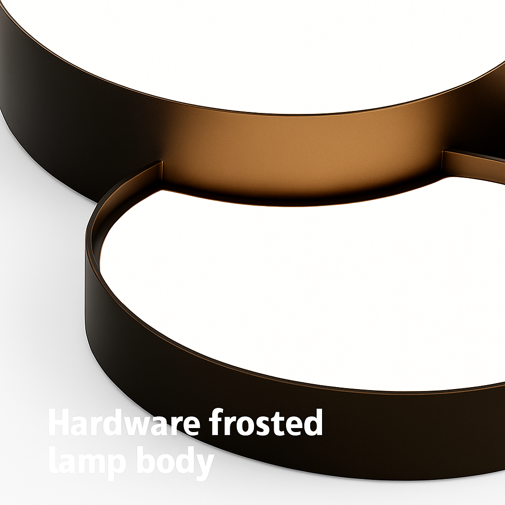 Design LED plafondlamp decoratief zwart wit