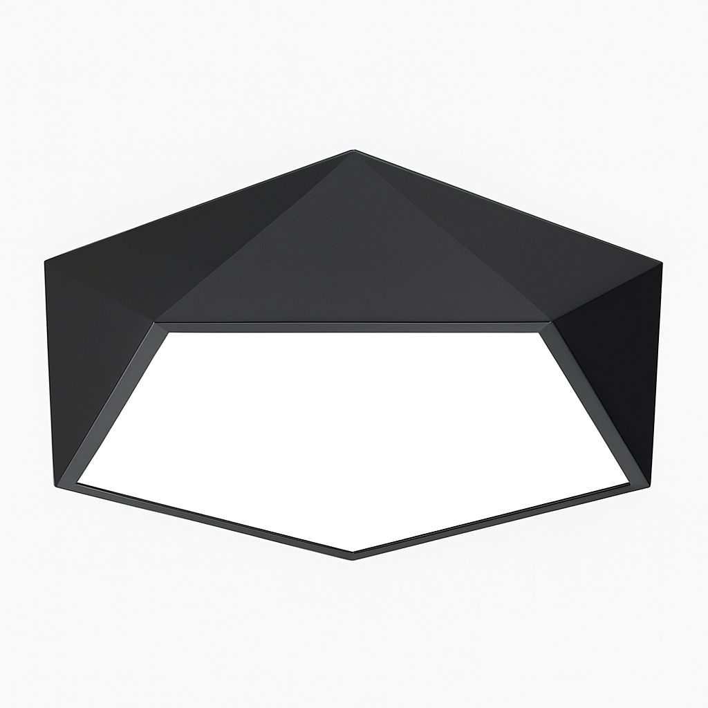 Geometrisch design LED plafondlamp in diamantvorm