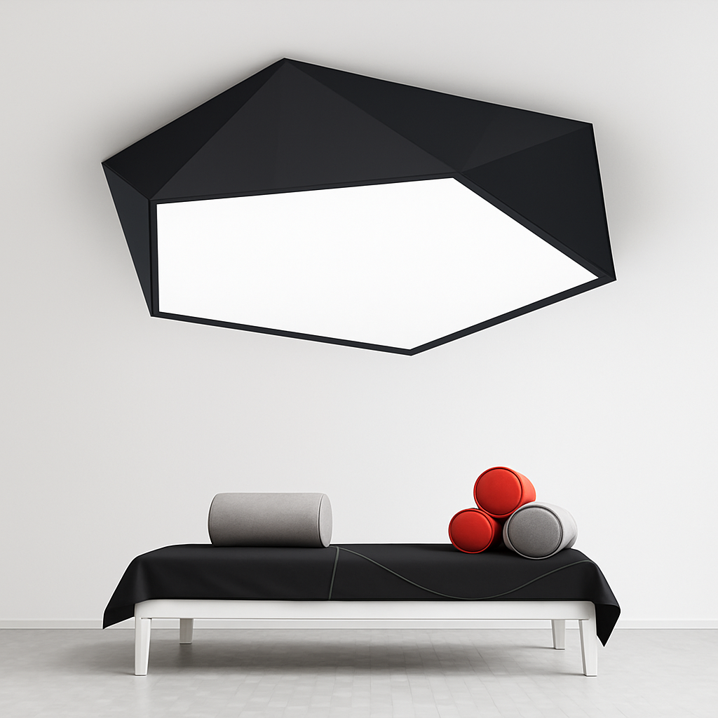 Geometrisch design LED plafondlamp in diamantvorm