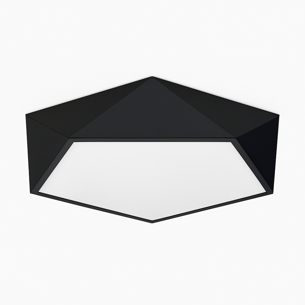 Geometrisch design LED plafondlamp in diamantvorm