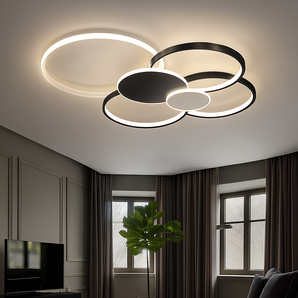 moderne dimbare LED plafondlamp met afstandsbediening