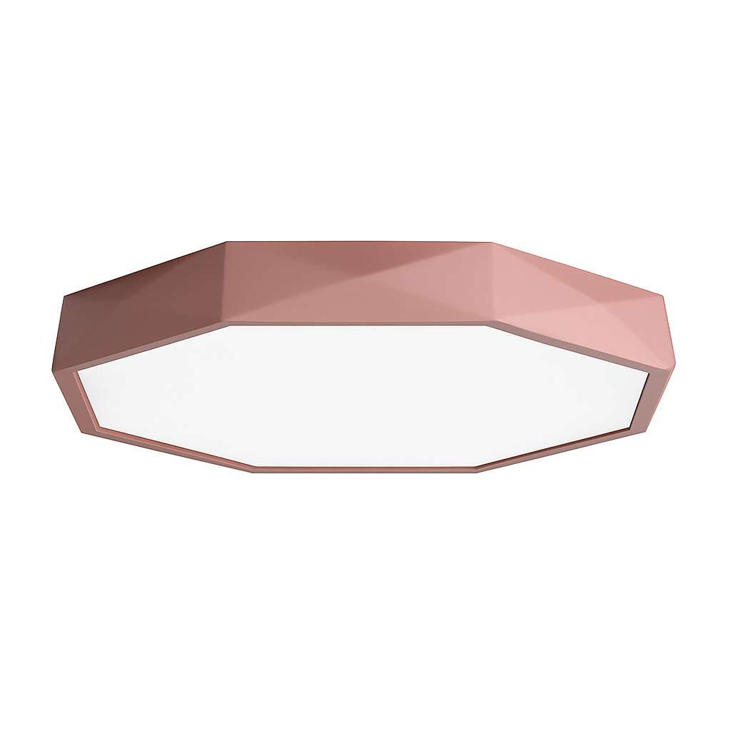 Zeer dunne gekleurde LED-plafondlamp octogoon Balkon