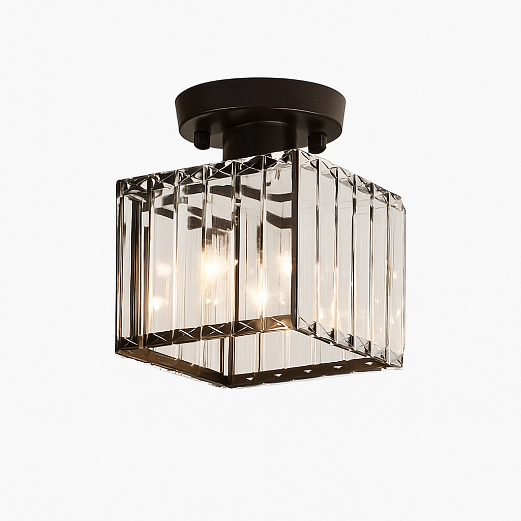 Ronde of vierkante plafondlamp van kristalglas Luxury