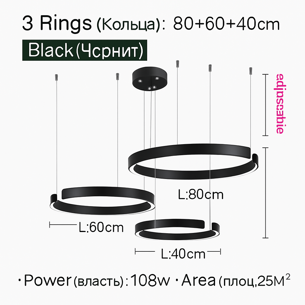 Plafondlamp hanglamp kroonluchters voor eetkamer LED slaapkamer woonkamer Scandinavische huisdecoratie moderne ronde ringlampen