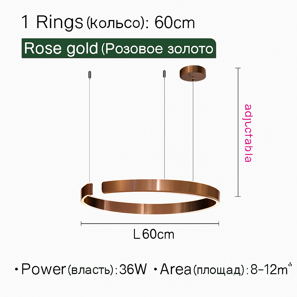 Plafondlamp hanglamp kroonluchters voor eetkamer LED slaapkamer woonkamer Scandinavische huisdecoratie moderne ronde ringlampen
