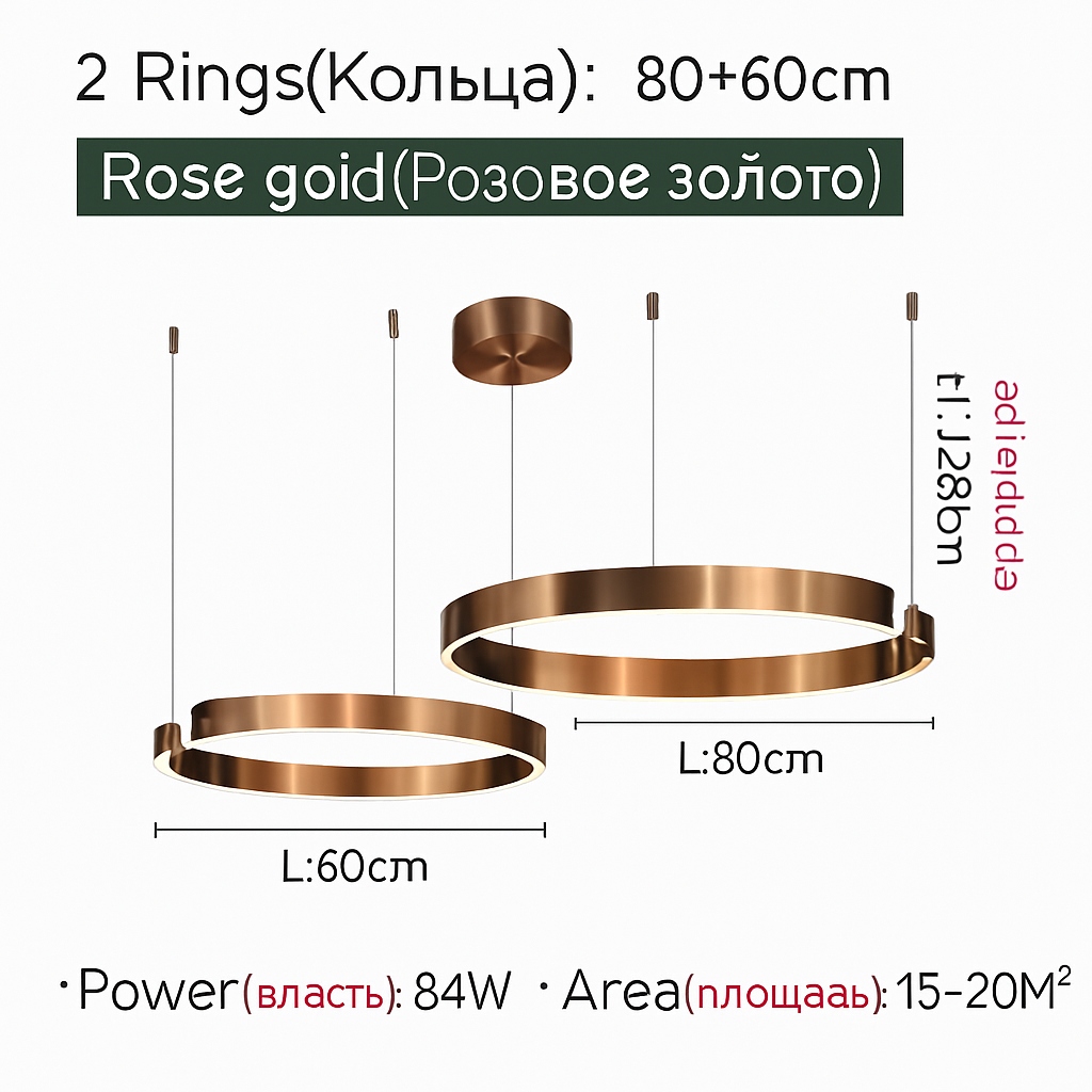 Plafondlamp hanglamp kroonluchters voor eetkamer LED slaapkamer woonkamer Scandinavische huisdecoratie moderne ronde ringlampen