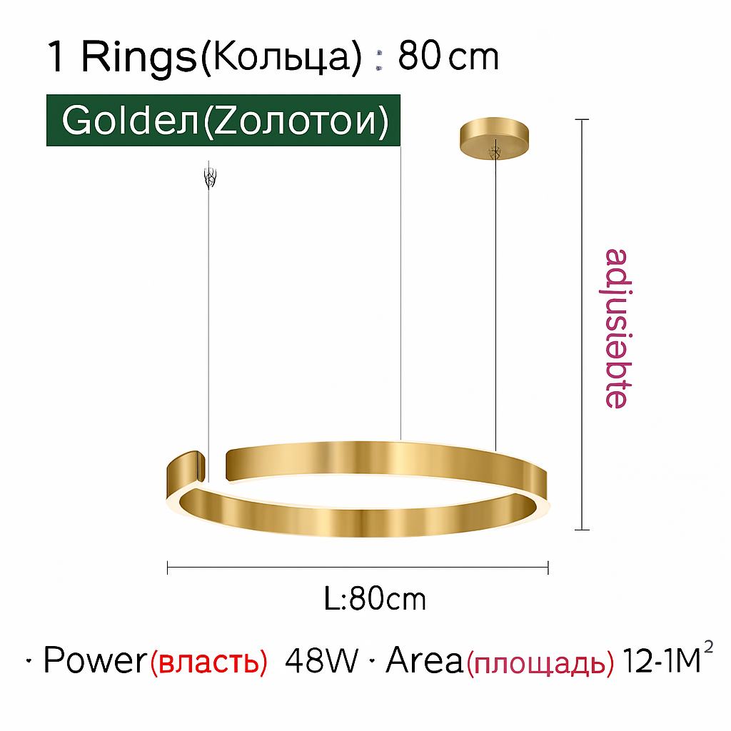 Plafondlamp hanglamp kroonluchters voor eetkamer LED slaapkamer woonkamer Scandinavische huisdecoratie moderne ronde ringlampen