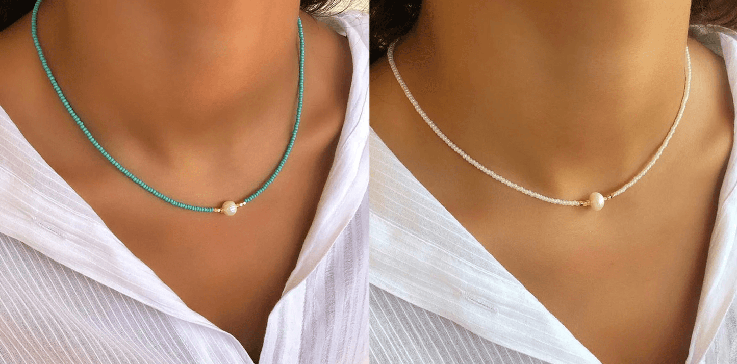 Pocket Pearl - Ketting met natuurlijke parels