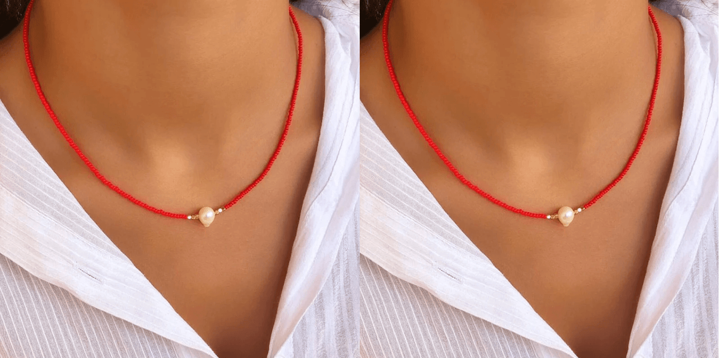 Pocket Pearl - Ketting met natuurlijke parels