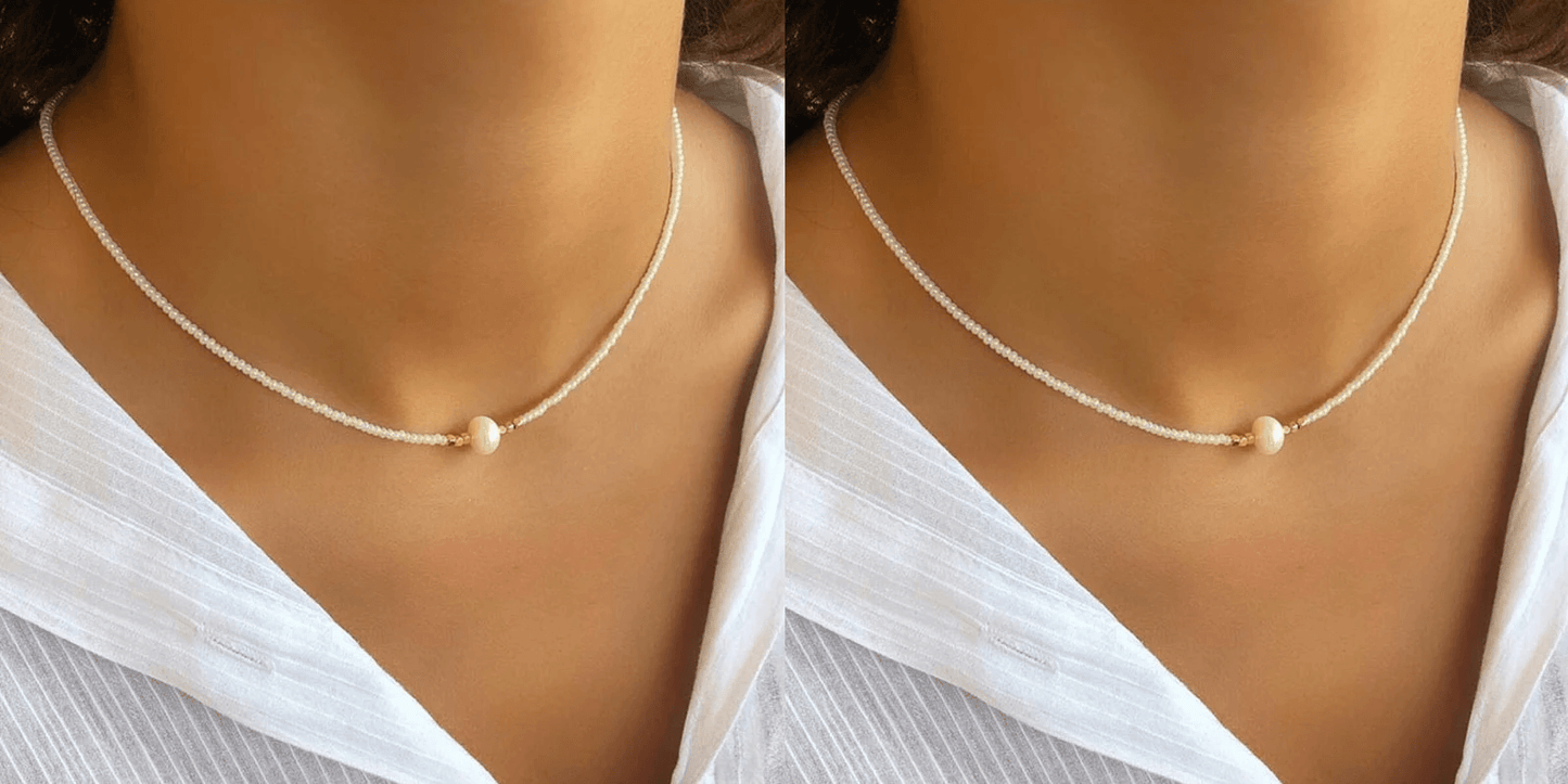 Pocket Pearl - Ketting met natuurlijke parels