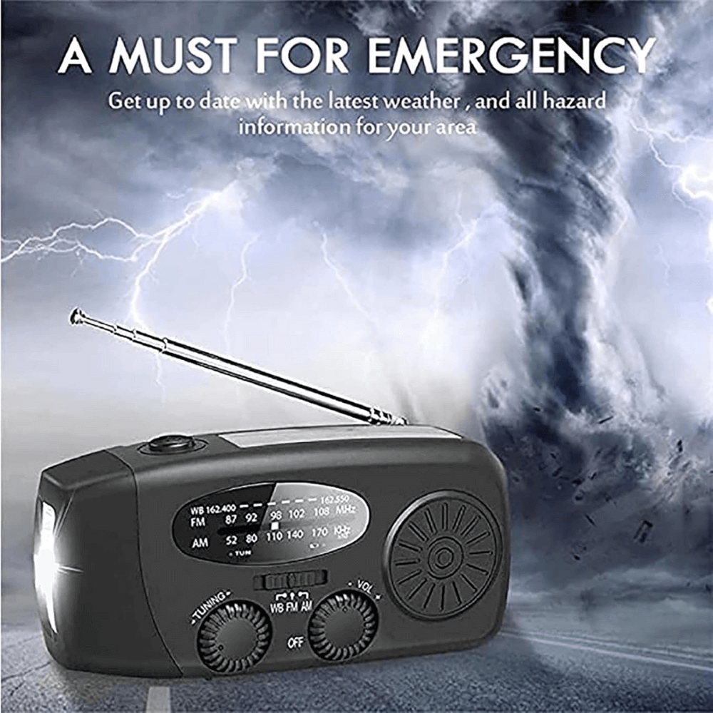 Draagbare Multifunctionele Handcrank Radio